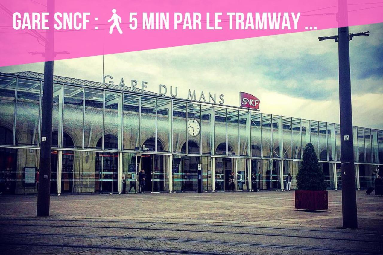 Апартаменти Tramway Pavillon Jaures Proche Gare 7 Ле-Ман Екстер'єр фото